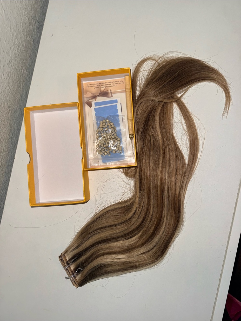 LADY MIRANDA 8Pcs 100g 18”Butterfly OVO Double Weft Human Hair Extensions